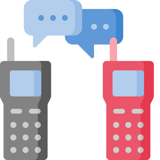 Conversation walkie talkies electronics radio icon