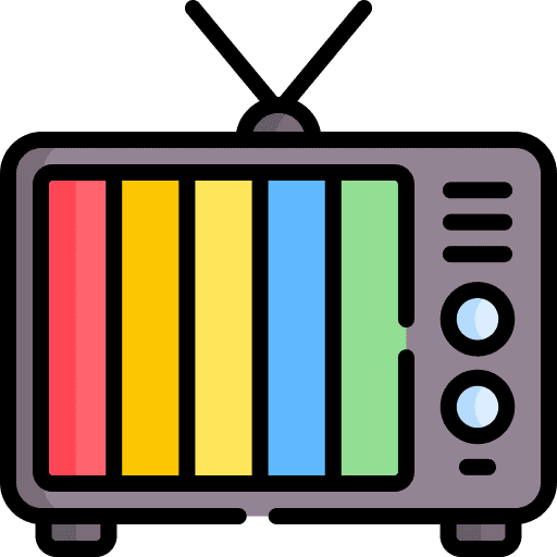 Television old channel tv icon