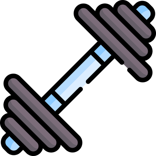 Dumbbell equipment gym weight icon