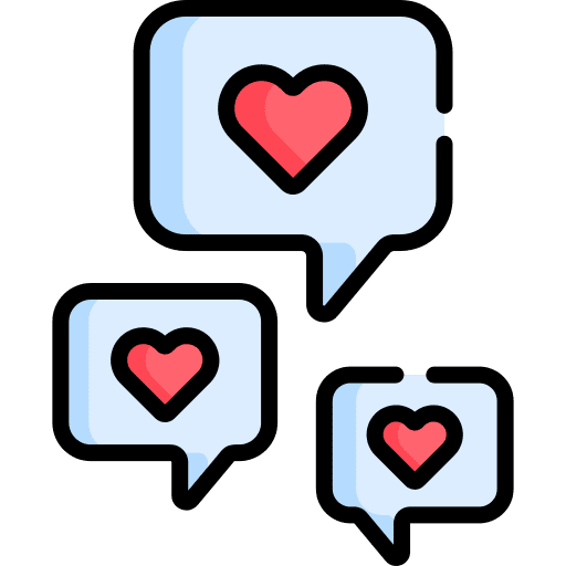 Like feedback communications message icon