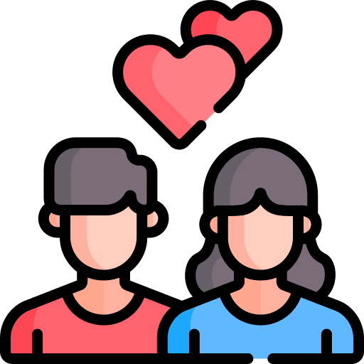Relationship user love couple icon