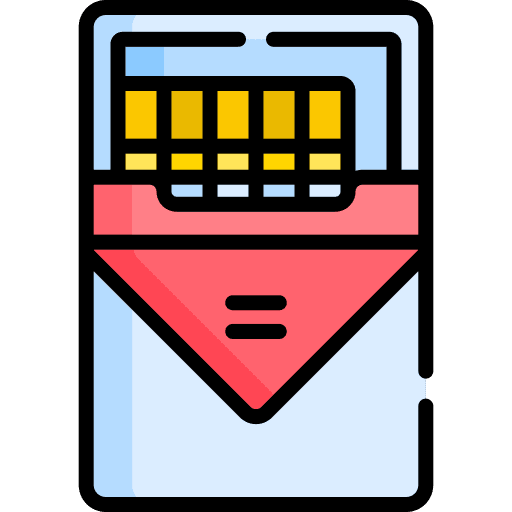 Cigarettes nicotine unhealthy addiction icon