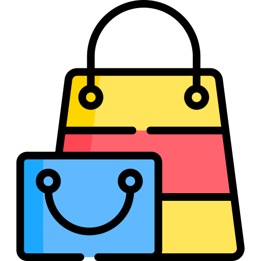 Shopping bags bag store icon