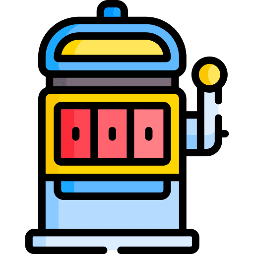 Slot machine entertainment jackpot machine casino icon