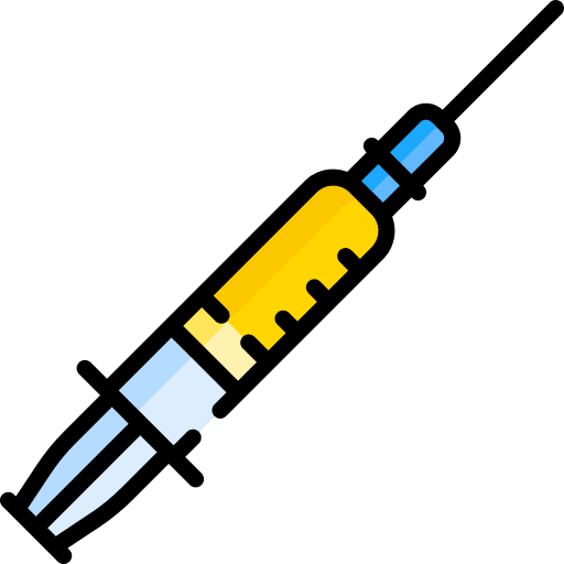 Syringe dentist doctor injection icon