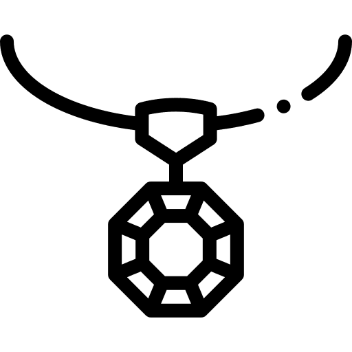 Necklace accessory pendant gem icon