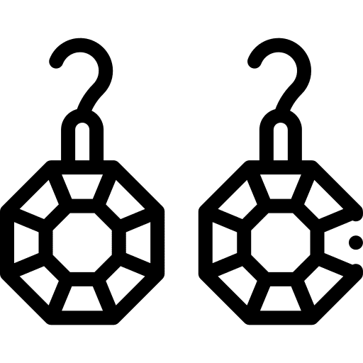 Earrings jewelry glamour precious stone icon