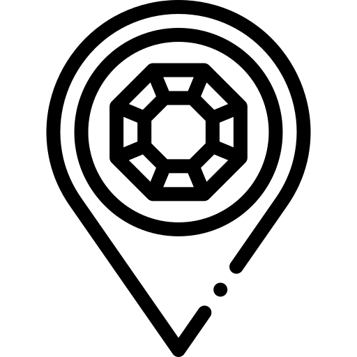 Location diamond map pointer fashion icon