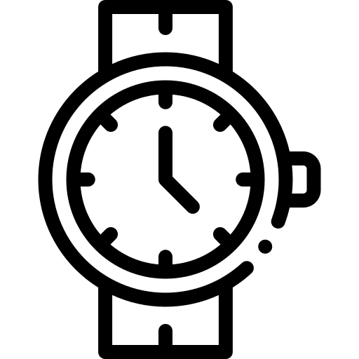 Wristwatch accessory clock time icon