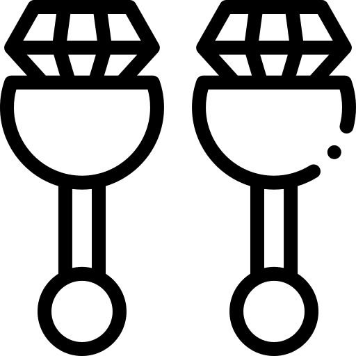 Piercing jewel accesory gem icon