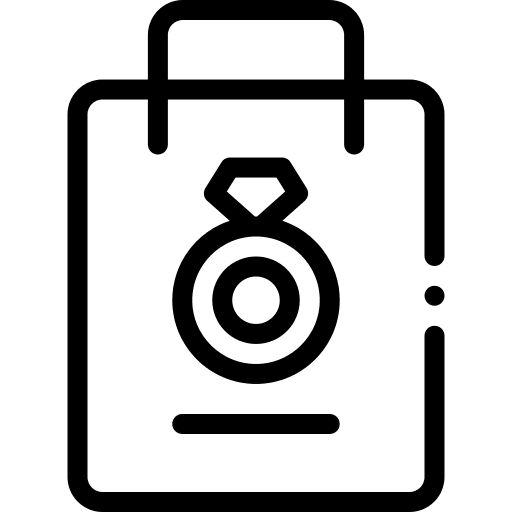 Shopping bag gift bag fashion accesory icon