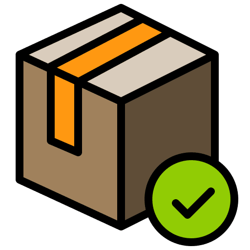 Box merchandise delivered marketplace icon