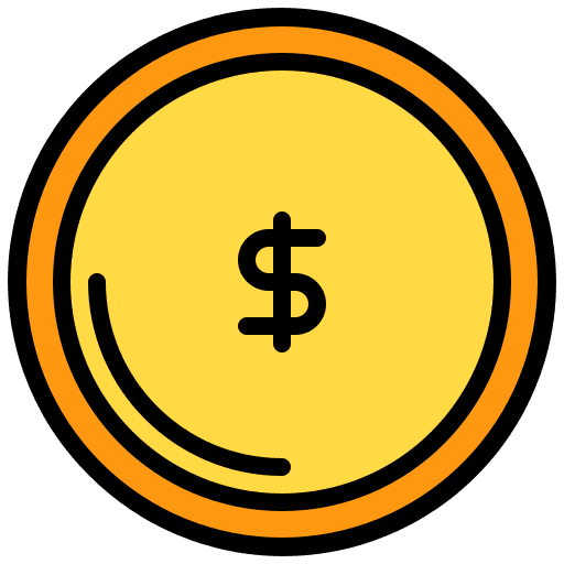 Money coin ecommerce shopping icon