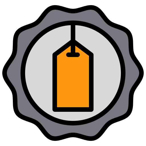 Tag ui badge favorite icon