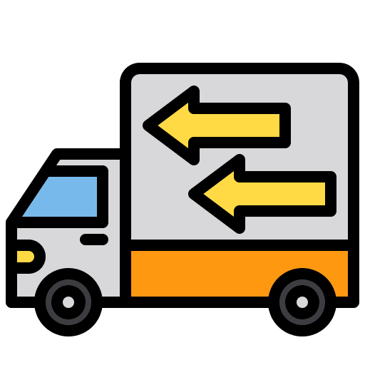 Truck online shopping ecommerce commerce and shopping icon