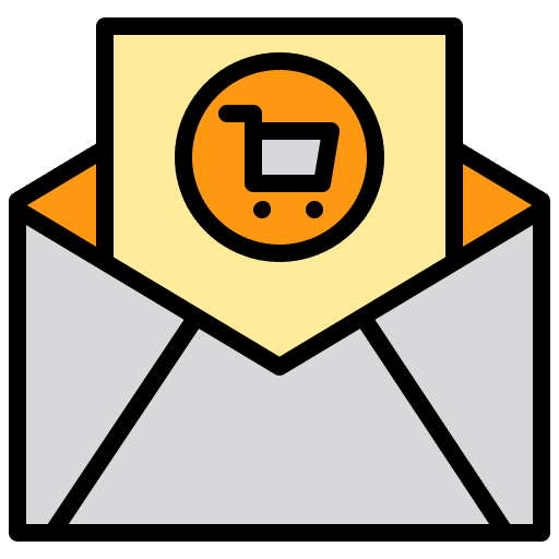 Mail email subscription commerce and shopping icon