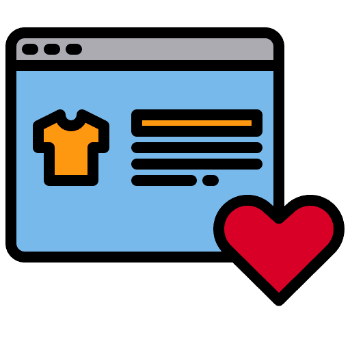 Website website tshirt ecommerce icon
