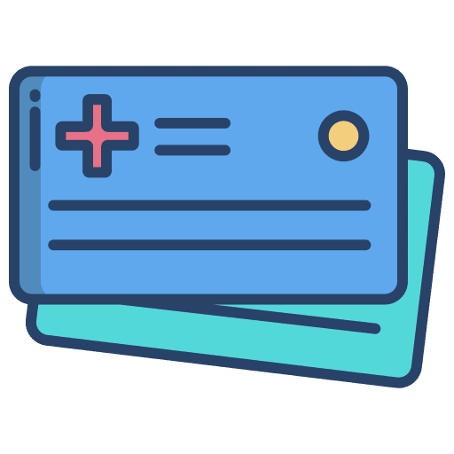 Card healthcare and medical doctor card icon