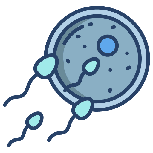 Sperm healthcare and medical nature sperm icon