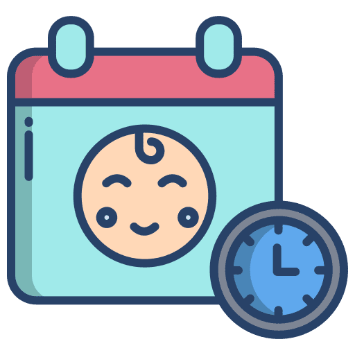 Calendar born calendar birth icon