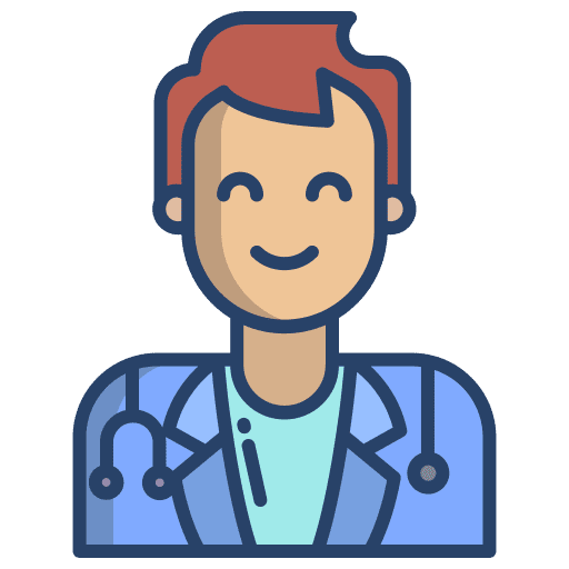 Doctor hospital health job icon