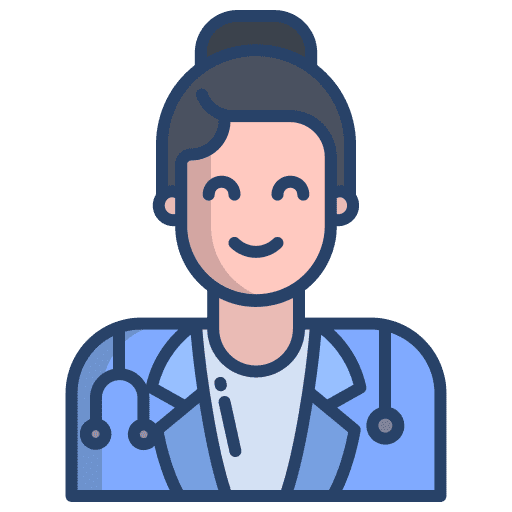 Doctor nurse healthcare woman icon