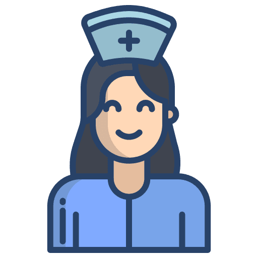 Nurse hospital professions and jobs medical assistance icon