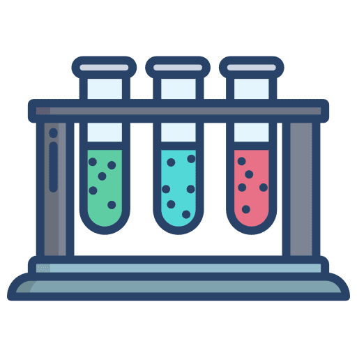 Test tube chemistry healthcare and medical test icon