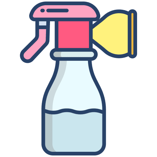 Breast pump healthcare and medical kid and baby milk icon