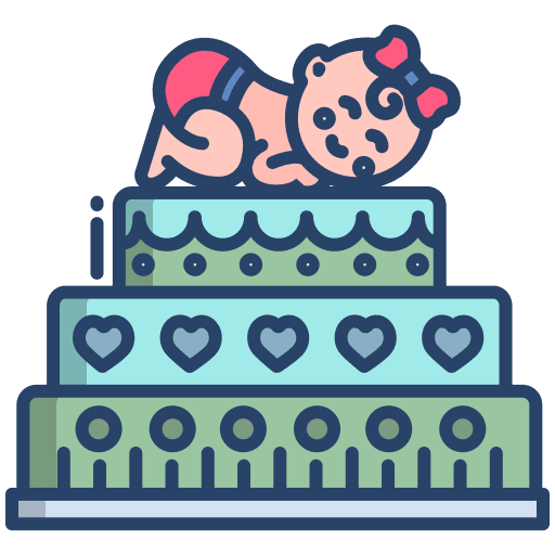 Cake baby cake birthday icon