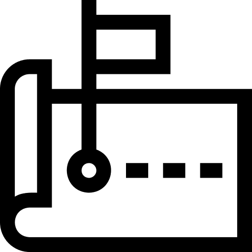 Strategy sport path tactical icon