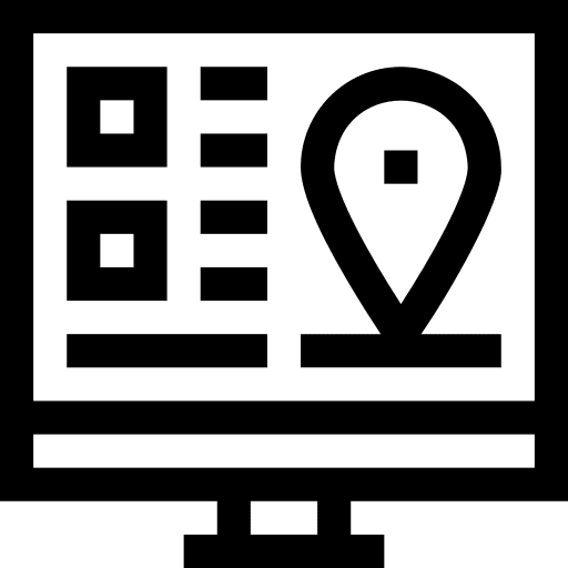 Location placeholder geography orientation icon