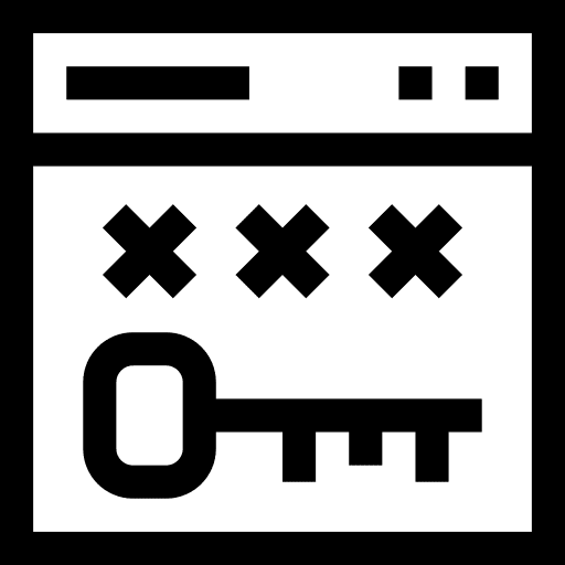 Password protection password privacy icon