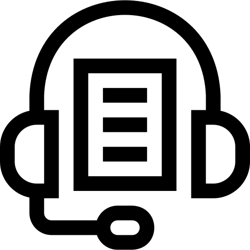 Podcast ui headset audio icon