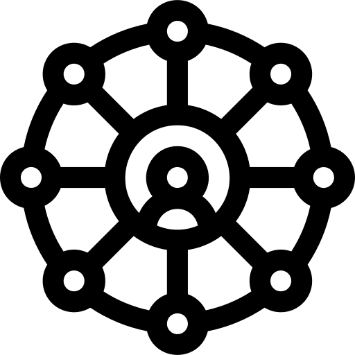 Team management partnership management network icon