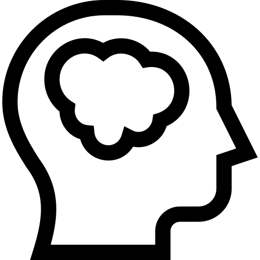 Brain medical intelligence brain icon