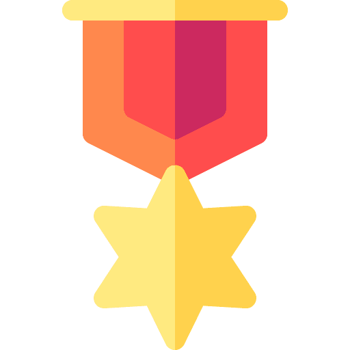 Medal acknowledge winner achievement icon