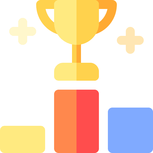 Top top sports and competition trophy icon