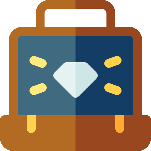 Diamond quality luxury jewelry icon