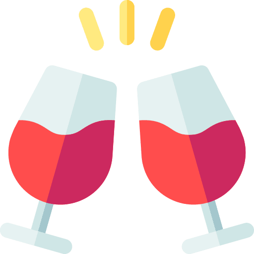 Glasses toast celebration glasses icon