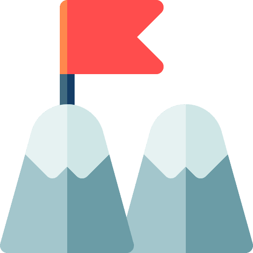 Goal nature flag success icon