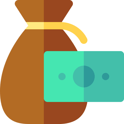 Money bag bag poor business and finance icon