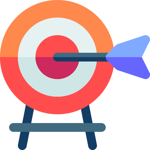 Target business sports and competition goal icon