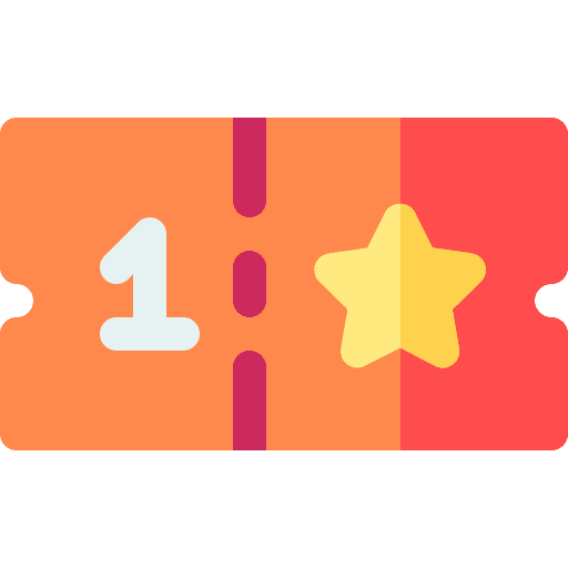 Ticket star entertainment ticket icon