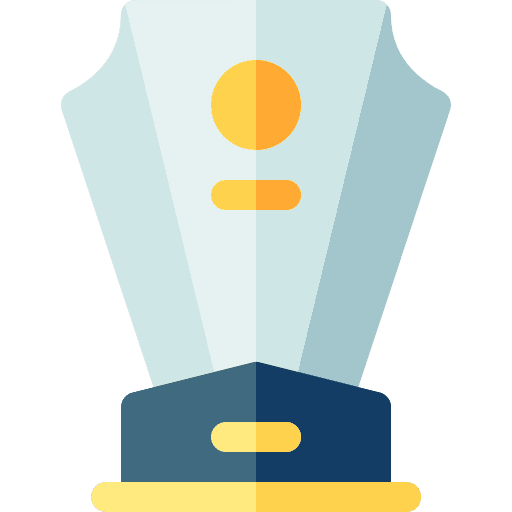 Trophy champion trophy sports and competition icon