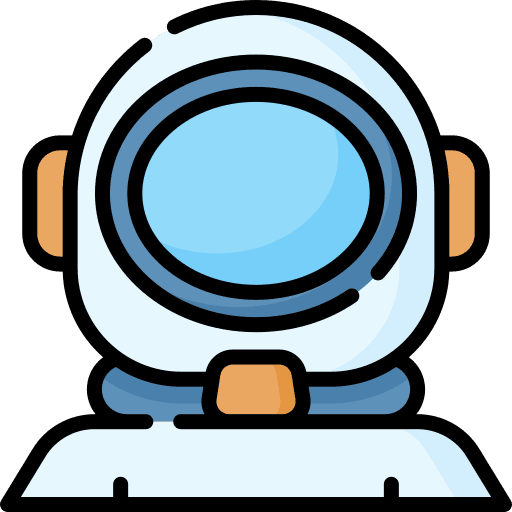 Astronaut helmet explorer professions and jobs astronaut icon