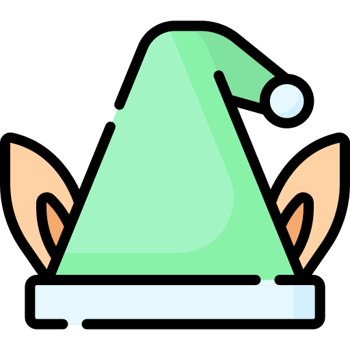 Elf hat birthday and party costume party icon