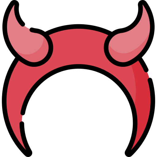 Evil headband halloween evil icon