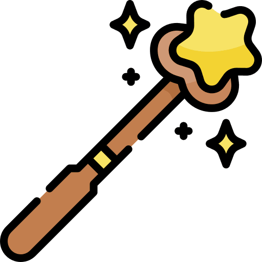 Magic wand miscellaneous costume party magic wand icon
