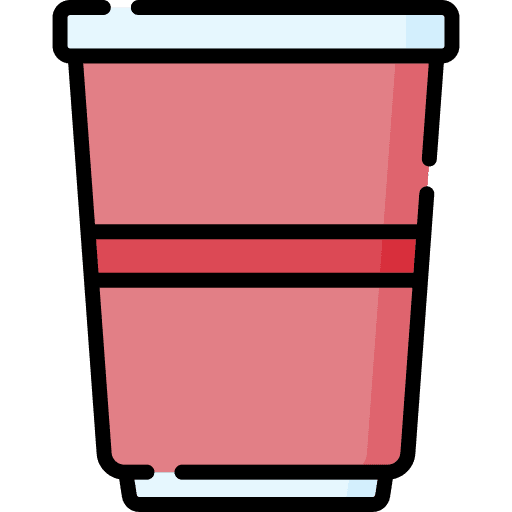 Plastic cup food and restaurant take away drink icon
